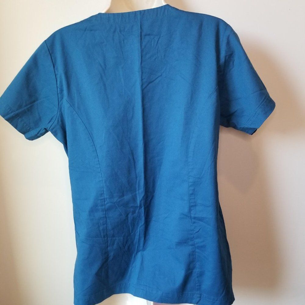 Bio Stretch Modern wrap Scrub Top/Small - Picture 4 of 5